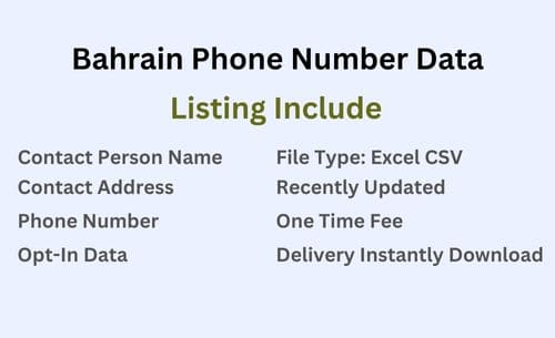 巴林 手机号码列表