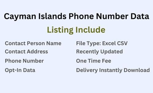 开曼群岛手机号码列表