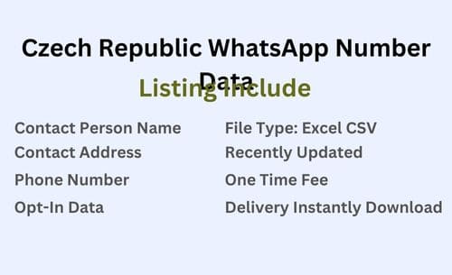 捷克共和国 WhatsApp 号码数据