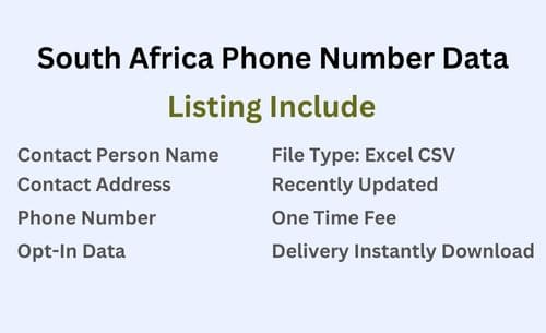 南非 手机号码列表