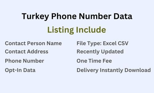 土耳其手机号码列表