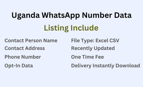 乌干达 WhatsApp 号码数据