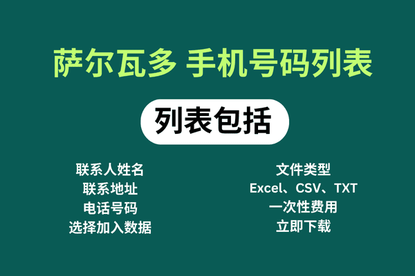 萨尔瓦多 手机号码列表