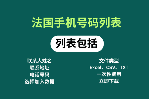 法国手机号码列表