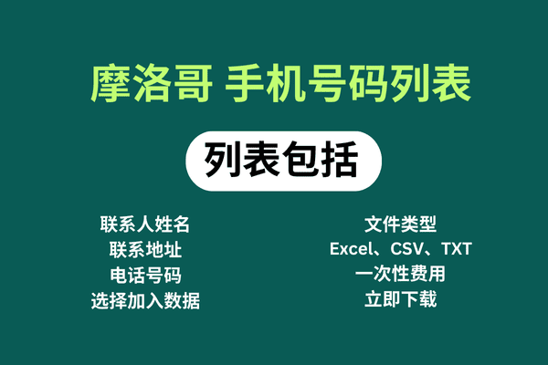 摩洛哥 手机号码列表