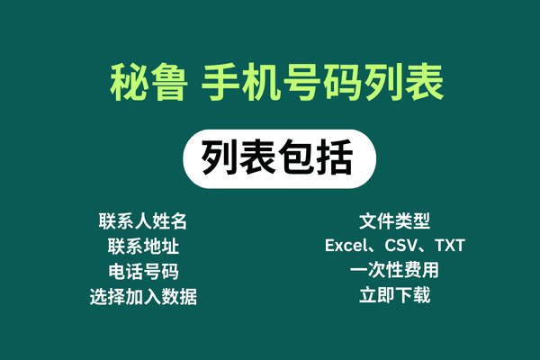 秘鲁 手机号码列表