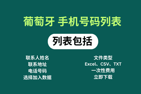 葡萄牙 手机号码列表