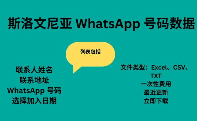 斯洛文尼亚 WhatsApp 号码数据