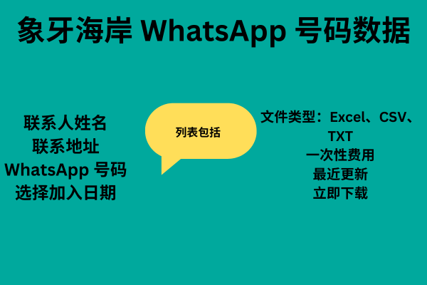 象牙海岸 WhatsApp 号码数据